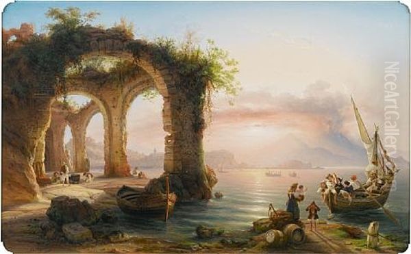 The Bay Of Naples From Posillipo - view 1
