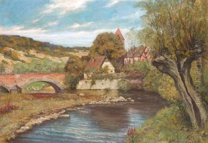 Tauberbrucke Bei Dettwang by Curt Agthe
