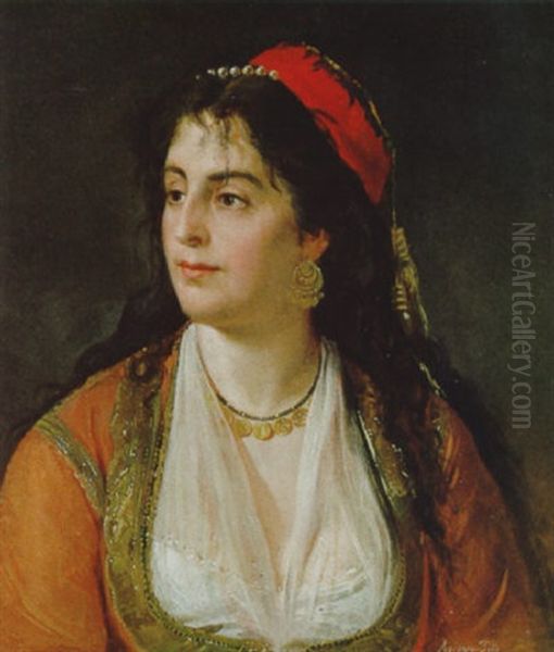 Portrait Einer Frau In Tracht - view 1