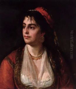 An Oriental Girl by Tito Agujari
