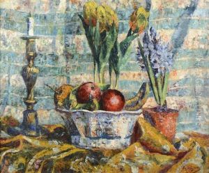 Coupe De Fruits Et Fleurs