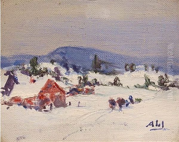 The Old Farm In Winter - view 1