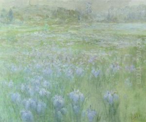 Landscape With Irises by Henry Hammond Ahl