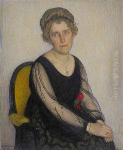 Portratt Av Henriette Hansen, Nee Fabricius by Bjorn Ahlgrenson