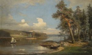 Finnish Lake Scenery by Fredrik Ahlstedt