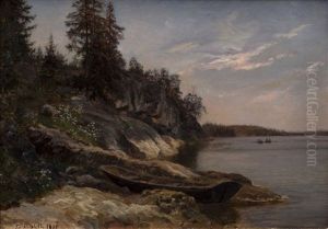 Fishermen By The Coast by Fredrik Ahlstedt