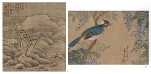 Winter Landscape, Bird & Flowers Winter Landscape, Bird & Flowers