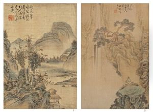 Landscape, Watching The Waterfall by  Ahn JoongSik