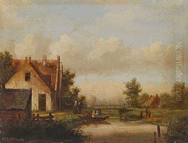 Hollandische Flusslandschaft - view 1
