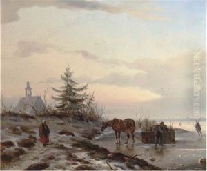 On The Ice by Carl Eduard Ahrendts
