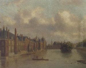Vue Du Vijver, La Haye by Carl Eduard Ahrendts