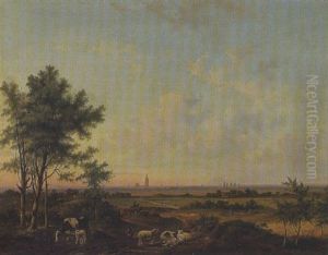Niederlandische Weidelandschaft by Carl Eduard Ahrendts