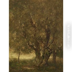 The Old Beech Tree by Carl Henry Von Ahrens