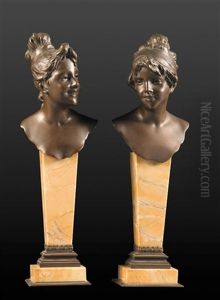 Busts (pair) by Paul Aichele