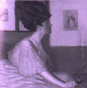 Lady In Pink by George Charles Aid