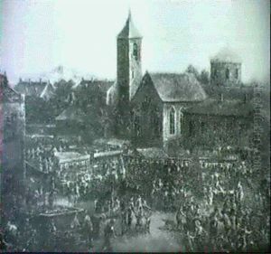 Jahrmarkt In Einer Stadt by Karl Joseph Aigen
