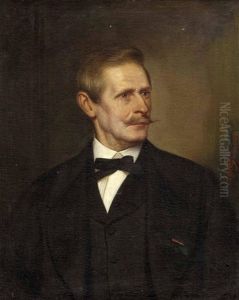 Portrat Von Max Pflugl Edler Von Leiden (linz 1860 - 1939 Salzburg) by Joseph Mathaeus Aigner