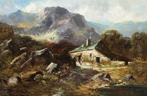 Old Cottages Near Barmouth, North Wales