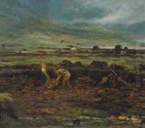 The Peat Cutters by George W. Aikman
