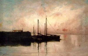 Harbour At Sunset