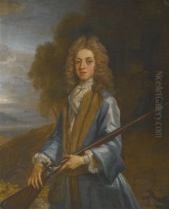 Portrait Of A Boy With A Fowling Piece by William Aikman