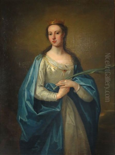 Portrait Of The Honorable Mrs. Page by William Aikman