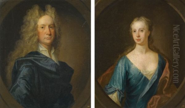 Portrait Of James Drummond, 2nd Laird Of Blair Drummond (+ Portrait Of His Wife Jean Carre Of Cavers; Pair) - view 1