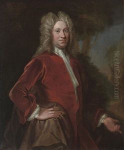 Portrait Of Charles, 9th Lord Elphinstone In A Red Velvet Coat, In A Landscape Portrait Of Charles, 9th Lord Elphinstone In A Red Velvet Coat, In A Landscape