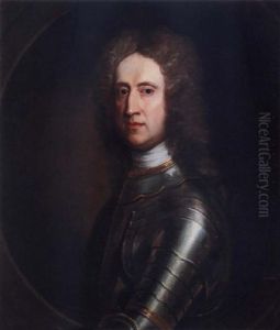 Portrait Of General James Oglethorpe Wearing Armour by William Aikman