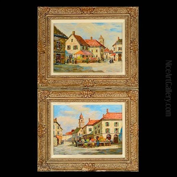 A Nice Market (france); Square In Aux (2 Works) - view 1