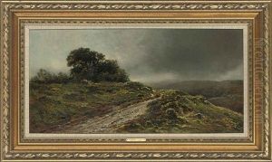 The Moors At Duncraggan, Scotland by James Alfred Aitken