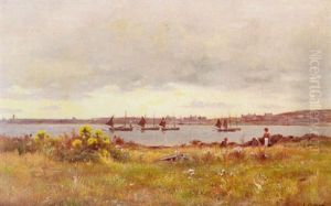 View Accross An Estuary by James Alfred Aitken