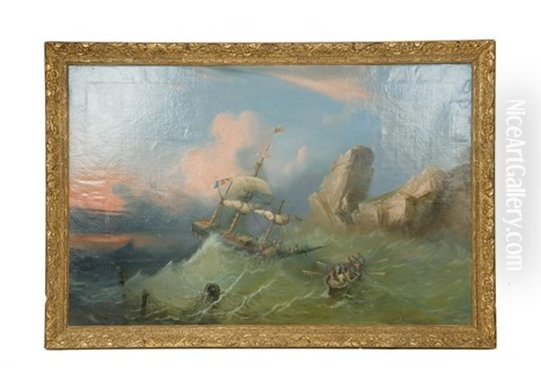 Shipwreck Under Clearing Sky - view 1