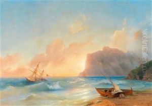 The Sea At Koktebel by Ivan Konstantinovich Aivazovsky