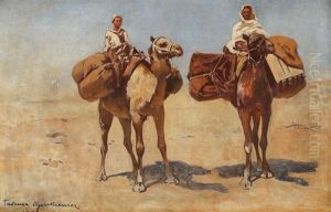 Hamali In Desert by Tadeusz Ajdukiewicz