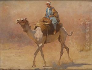 Chamelier Dans Le Desert