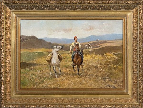 Riders In Steppe - view 1