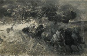 Escape From The Storm by Zygmunt Ajdukiewicz