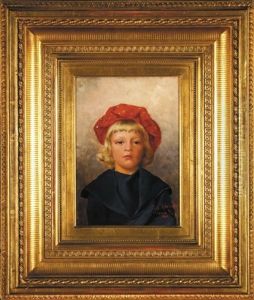 Chlopiec W Czerwonym Berecie by Zygmunt Ajdukiewicz