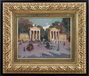 Roma, Ingresso A Villa Borghese by Lidio Ajmone