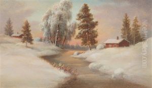 Winter Landscape by Rudolph Akerblom