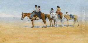 Watching The Race by Louis B. Akin