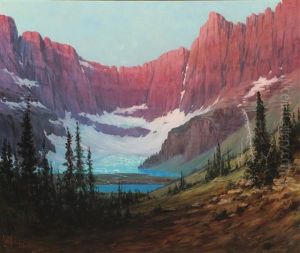 Iceberg Lake - Glacier Park by Louis B. Akin