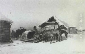 Traineaux Dans La Neige