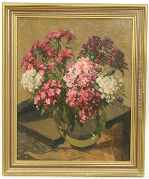 Bloemstilleven In Tinten Roze - view 1