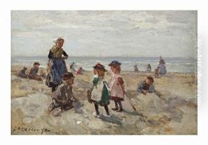 Children Playing On The Beach