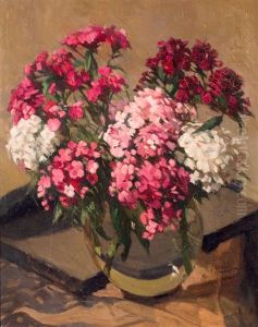 Bloemen In Vaas by Johannes Evert Hendrik Akkeringa