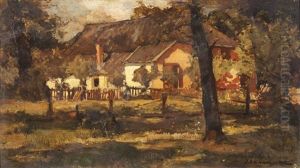 A Summer's Day On The Farm by Johannes Evert Hendrik Akkeringa