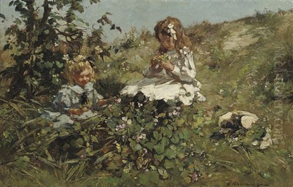 Picking Flowers In The Dunes - view 1