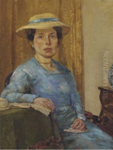 Portrait Of A Lady Wearing A Hat Portrait Of A Lady Wearing A Hat
